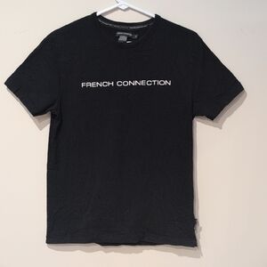 French Connection Black Short Sleeve Tee